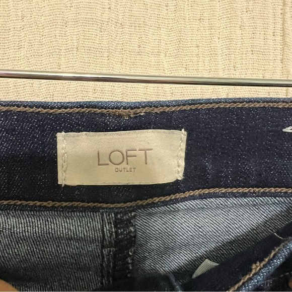 LOFT Modern Skinny Dark Navy Blue Jeans Stretchy size 4 - Picture 7 of 8